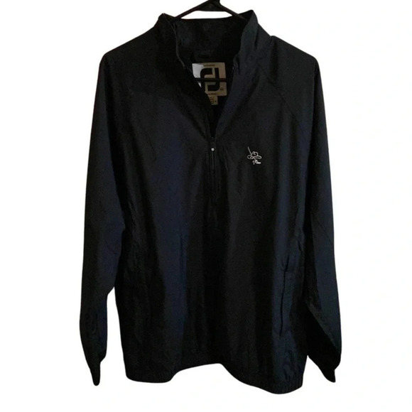 FootJoy DryJoys Tour Collection Wind Black Jacket Size Medium